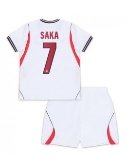 Billige England Bukayo Saka #7 Hjemmedraktsett Barn VM 2026 Kortermet (+ Korte bukser)